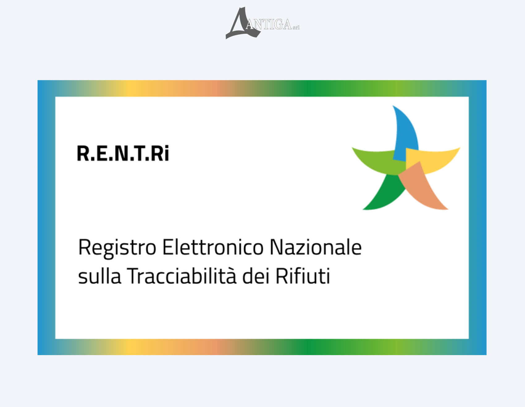 Apertura dell’iscrizione al RENTRI